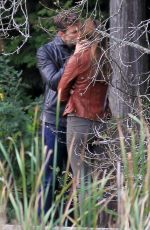 DAKOTA JOHNSON at Fifty Shades of Grey Set in Vancouver