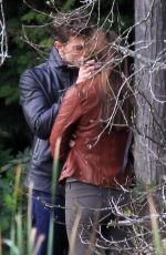 DAKOTA JOHNSON at Fifty Shades of Grey Set in Vancouver