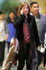 DAKOTA JOHNSON at Vancouver International Airport