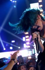 DEMI LOVATO at Vevo Certified Superfanfest in Santa Monica
