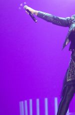 DEMI LOVATO Performs at Neon Lights World Tour in Calgary