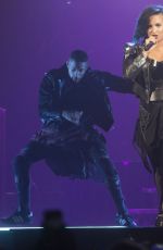 DEMI LOVATO Performs at Neon Lights World Tour in Calgary