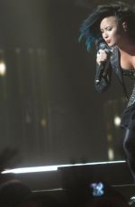 DEMI LOVATO Performs at Neon Lights World Tour in Calgary