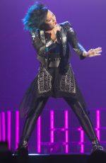DEMI LOVATO Performs at Neon Lights World Tour in Calgary