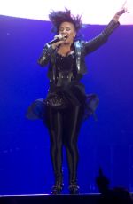 DEMI LOVATO Performs at Neon Lights World Tour in Calgary