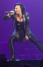 DEMI LOVATO Performs at Neon Lights World Tour in Calgary