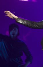 DEMI LOVATO Performs at Neon Lights World Tour in Calgary