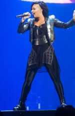 DEMI LOVATO Performs at Neon Lights World Tour in Calgary
