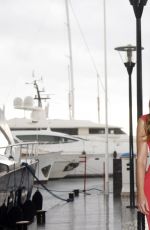 ELIZABETH HURLEY at The Royals Photocall at Mipcom Festival in France