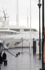 ELIZABETH HURLEY at The Royals Photocall at Mipcom Festival in France
