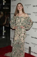 ELLE FANNING at Lowdown Premiere in Hollywood