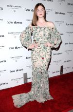 ELLE FANNING at Lowdown Premiere in Hollywood