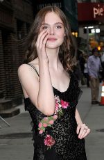 ELLE FANNING at The Late Show with David Letterman in New York 0910