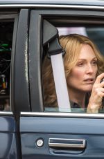 ELLEN PAHE and JULIANNE MOORE on the Set of Freeheld in New York