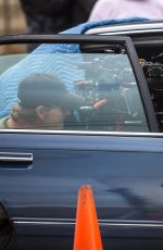 ELLEN PAHE and JULIANNE MOORE on the Set of Freeheld in New York
