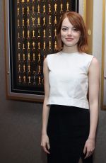 EMMA STONE at Birdman Ampas Screening in New York