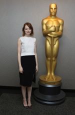 EMMA STONE at Birdman Ampas Screening in New York