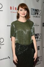 EMMA STONE at Birdman Ccreening at 52nd New York Film Festival