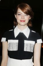 EMMA STONE at Birdman of the Unexpected Virtue of Ignorance Special Luncheon in New York
