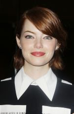 EMMA STONE at Birdman of the Unexpected Virtue of Ignorance Special Luncheon in New York
