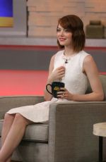 EMMA STONE at Good Morning America in New York 1510