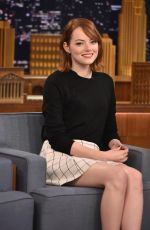 EMMA STONE at The Tonight Show with Jimmy Fallon in New York 1410