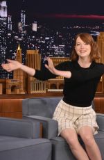 EMMA STONE at The Tonight Show with Jimmy Fallon in New York 1410