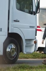 EMMA WATSON on the Set of Colonia Dignidad in Luxembourgh