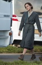 EMMA WATSON on the Set of Colonia Dignidad in Luxembourgh