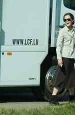 EMMA WATSON on the Set of Colonia Dignidad in Luxembourgh