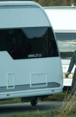 EMMA WATSON on the Set of Colonia Dignidad in Luxembourgh