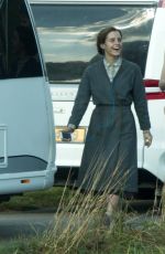 EMMA WATSON on the Set of Colonia Dignidad in Luxembourgh