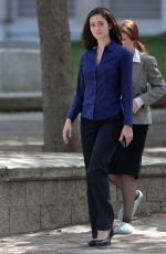 EMMY ROSSUM on the Set of Shameless in Los Angeles 0310