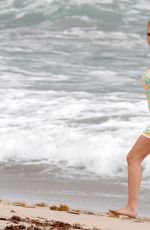 ERIN HEATHERTON at Lilly Pulitzer Photoshoot on the Beach in Miami