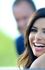 EVA LONGORIA on the Set of Extra in Universal City