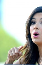 EVA LONGORIA on the Set of Extra in Universal City