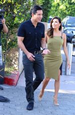 EVA LONGORIA on the Set of Extra in Universal City