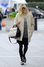 FEARNE COTTON Arrives at BBC Radio 1 Studios in London 2010