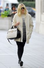 FEARNE COTTON Arrives at BBC Radio 1 Studios in London 2010