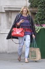 FEARNE COTTON in Ripped Jeans Out and About in London
