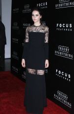 FELICITY JONES at The Theory of Everything Premiere in New York