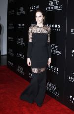 FELICITY JONES at The Theory of Everything Premiere in New York