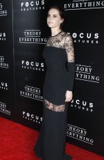 FELICITY JONES at The Theory of Everything Premiere in New York