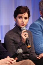 FELICITY JONES at The Theory of Everything Screening in New York