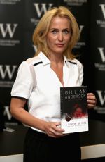 GILLIAN ANDERSON at A Vision of Fire Book Signing in London