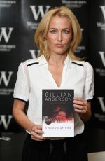 GILLIAN ANDERSON at A Vision of Fire Book Signing in London