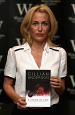 GILLIAN ANDERSON at A Vision of Fire Book Signing in London