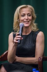 GILLIAN ANDERSON at In Conversation with Jeff Rovin Promotion in New York