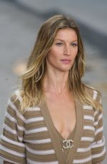 GISELE BUNDCHEN on the Runway of Chanel Fashion Show in Paris