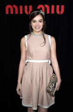 HAILEE STEINFELD at Miu Miu Fashion Show in Paris